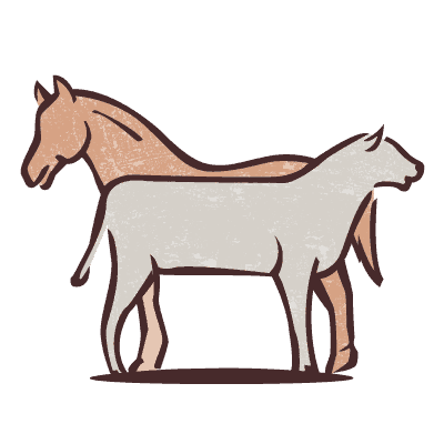 horse and cow icon